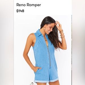 Mumu Reno Romper - Blue stream